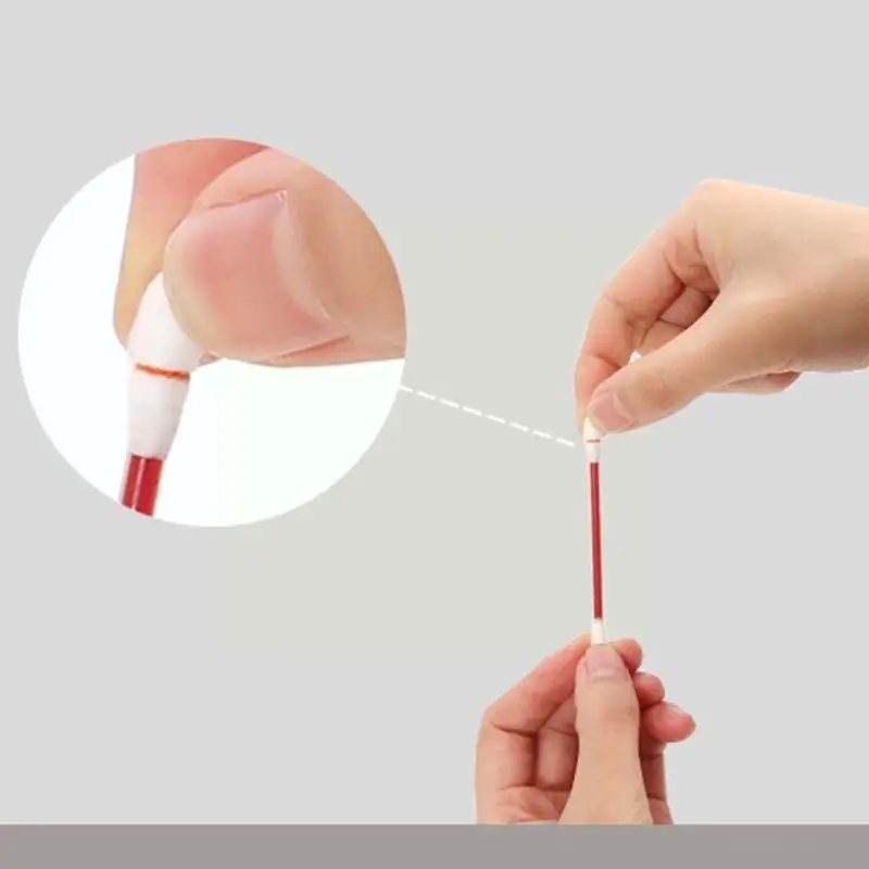 1pc Medical Multifunction Disinfected Stick Make Up Double- Cotton Swab Portable Disposable Wood Iodine Bar P4M7 |