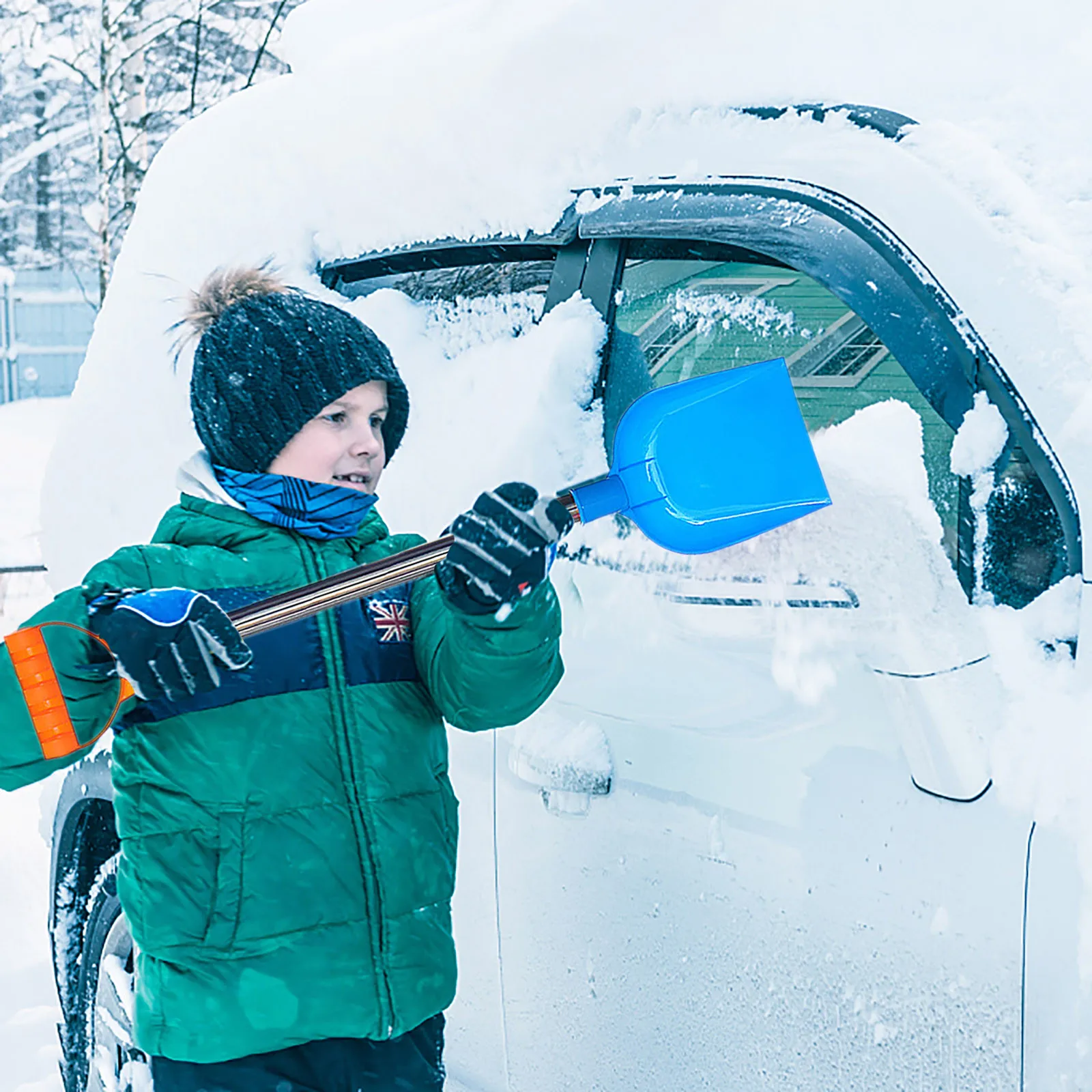 1/4 шт. Детская одежда с защитой от снега лопата для детские пляжные ручкой из