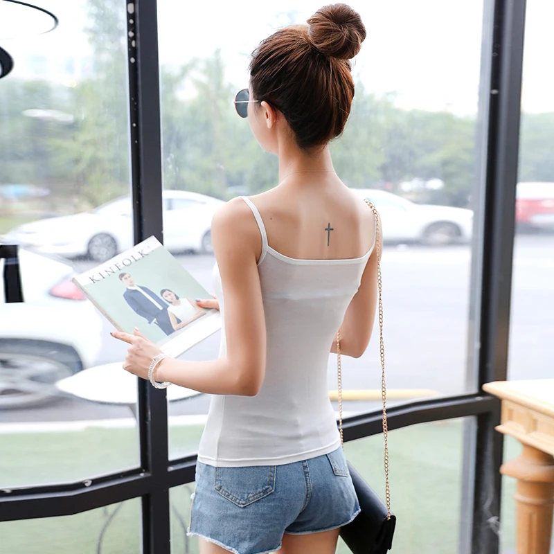 2017 женские полотняного плетения из чистого хлопка майки топы в классическом