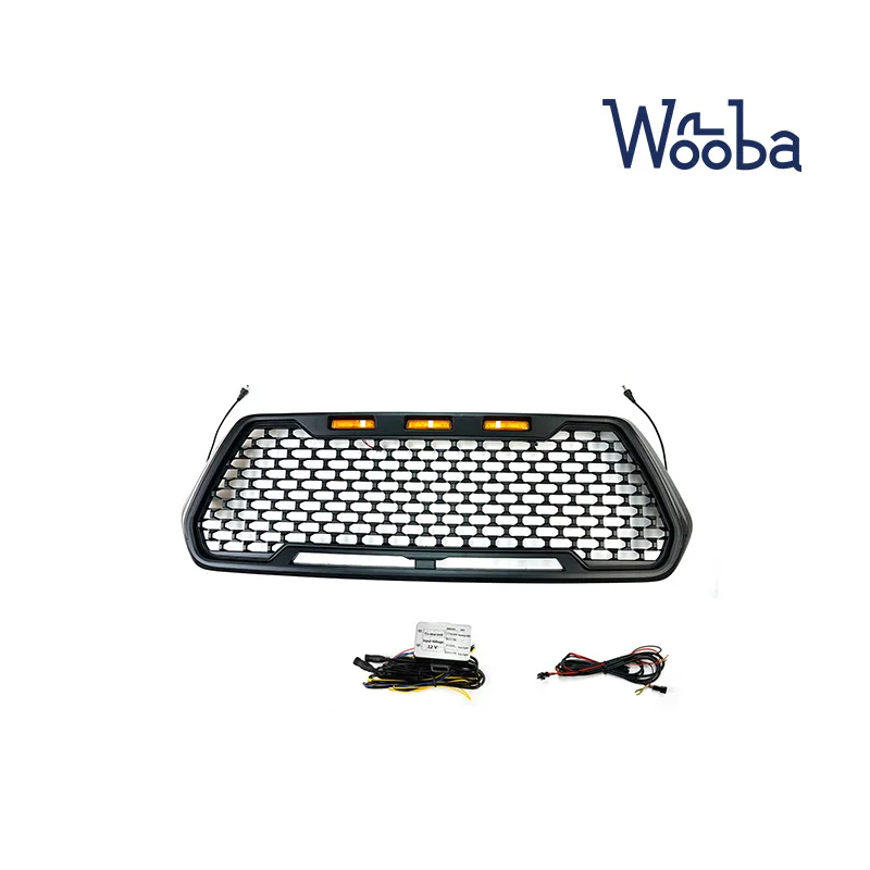 

Front Grille for Tacoma 2016 with LED Turn Signal Lights & Day Lights Black
