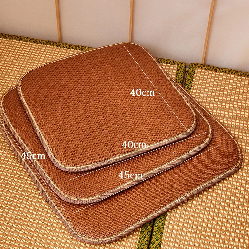 Летние крутые коврики из ротанга на сиденье натуральной соломы Тканые Подушки