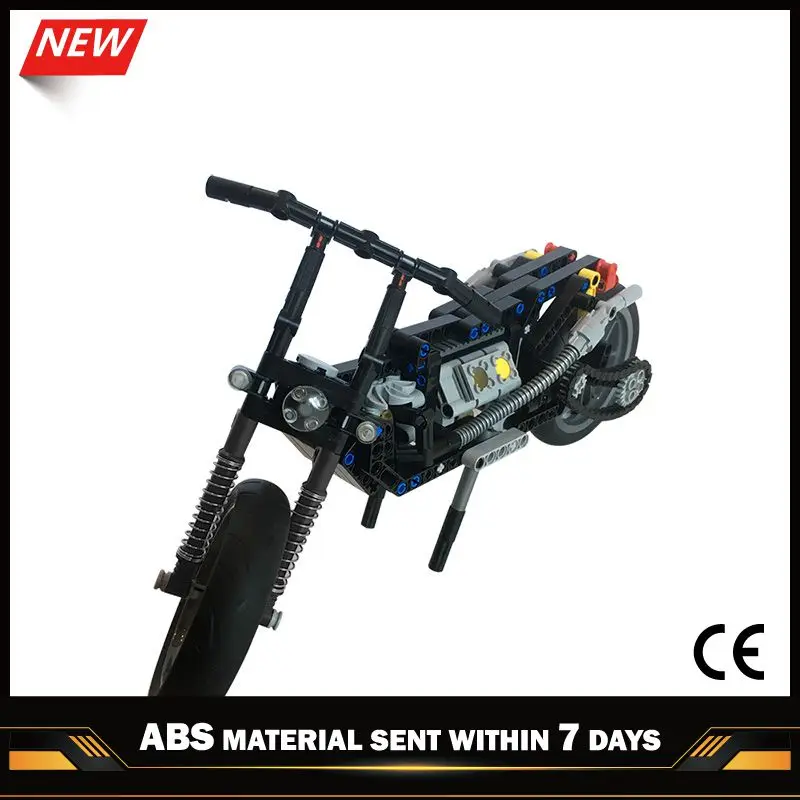 

MOC-18830 Motorcycle Bricks Technical Vehicle Compatible with Small Building Blocks Assemble Boy's Children's Toys Collection