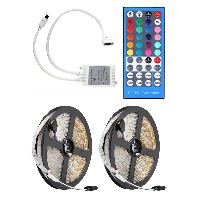 

1 Pcs 40 Key 5PIN IR Remote Controller & 2 Pcs 10M 600Leds Rgb Led Strip Light