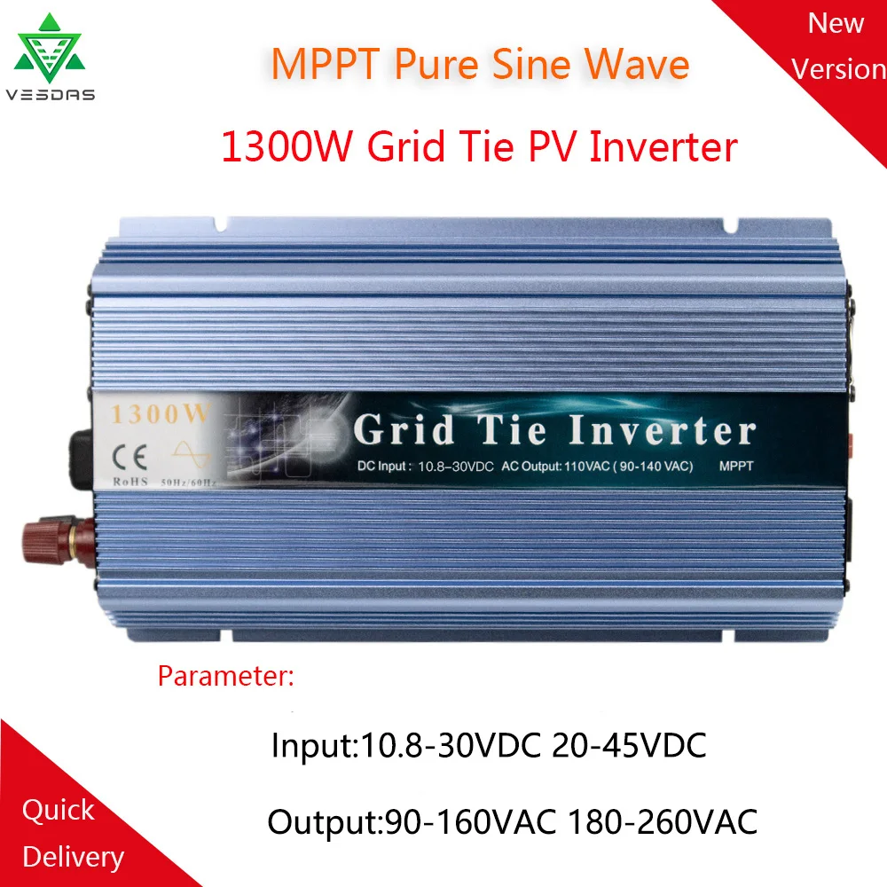 Домашний микро инвертор на солнечной батарее 1300 Вт 18 в 36 В|Солнечные инверторы| |