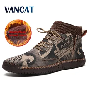 Мужские ботинки из замши, с плюшевой подкладкой, теплые мотоциклетные ботинки, для осени и зимы