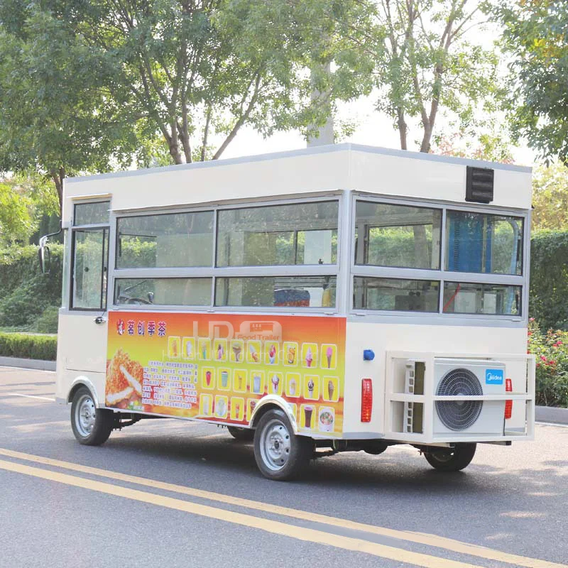 Уличная распродажа кофейный терминал фургон для общественного питания пицца