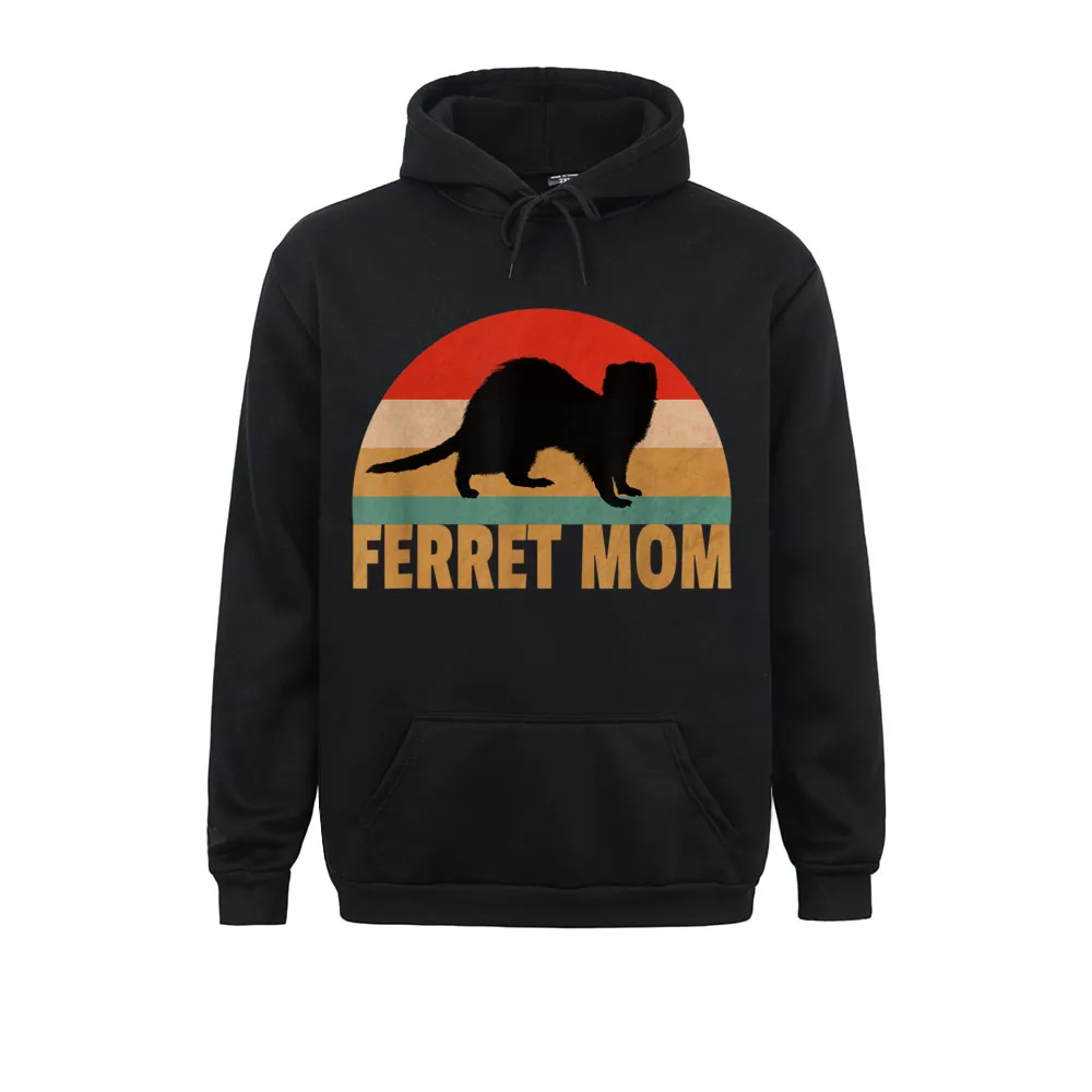 

Street Funny Ferret Retro Pet Ferret Mom Vintage Gift Long Sleeve Winter Fall Hoodies Rife Clothes Women Men Sweatshirts