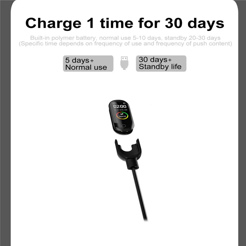 M4 смарт браслет кровяное давление часы монитор сердечного ритма шагомер