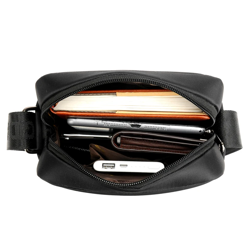 Мужская сумка новинка 2020 Повседневная через плечо оксфордская винтажная черная