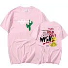 Трэвис Скотт Кактус Джек модная мужская женская забавная футболка с принтом логотипа парные влюбленные Харадзюку хип-хоп Уличная одежда