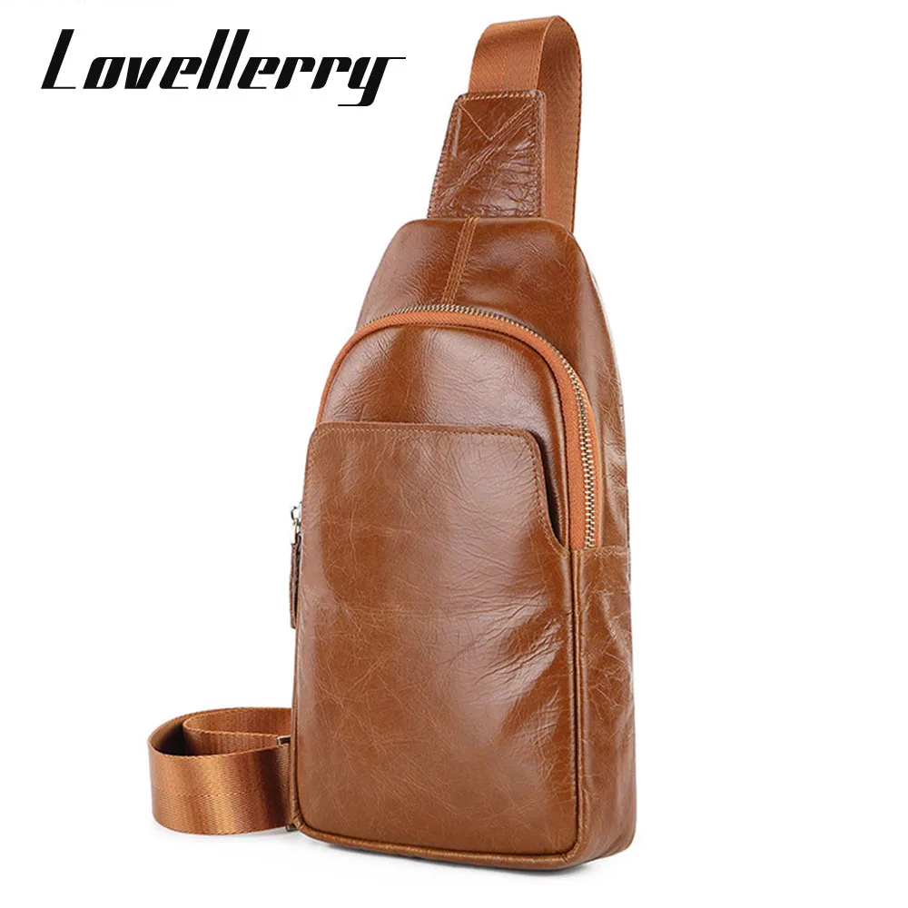 

2022 Cow Leather Men Shoulder Bag Multifunction Crossbody Bag Genuine Cow Leather Shoulder Travel Sling Bag Chest Bag For Male