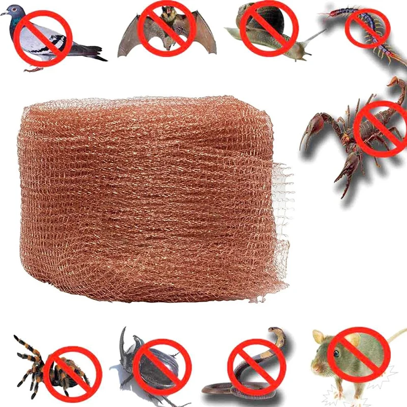 

4 Wire 12.7cm Filter Woven Copper Mesh Signal shielding Net For Distillation Insect-proof Copper Wire Mesh Column Packing