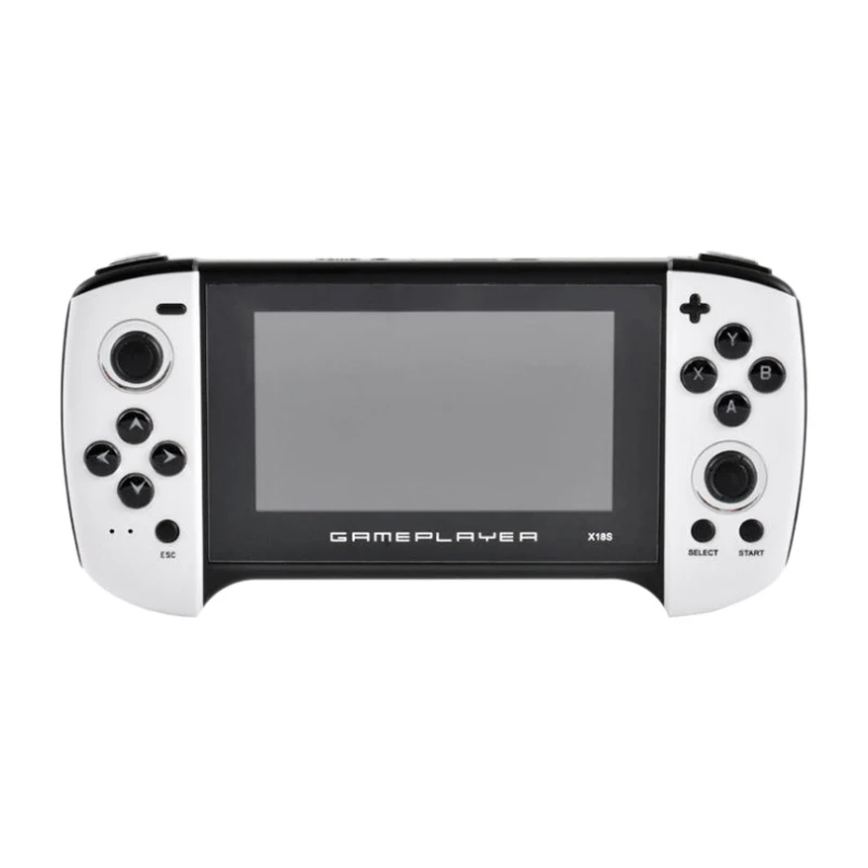 X18 портативная игровая консоль 4 3-дюймовым HD монитором под управлением двойной