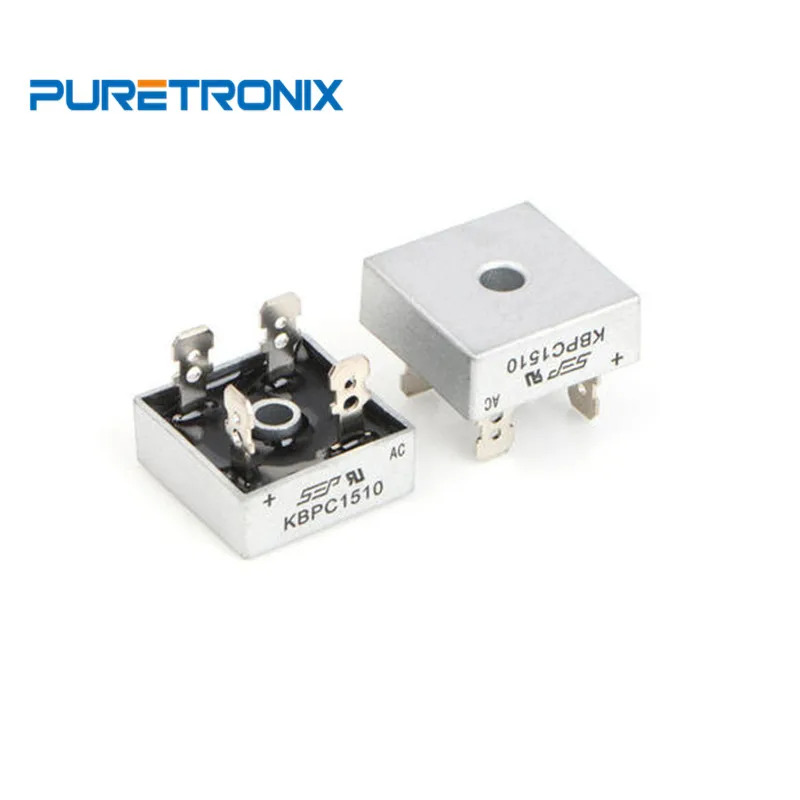 KBPC1510 KBPC2510 KBPC3510 KBPC5010 диодный выпрямительный мост 4 Pin чехол KBPC|Запчасти для