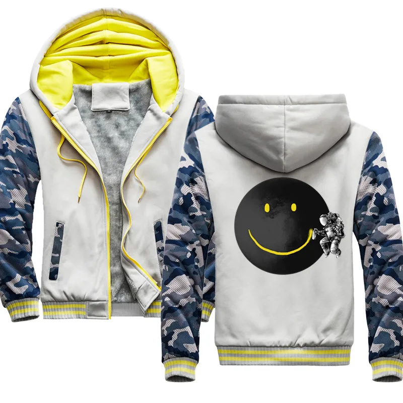 

New Fashion Men Keep Warm Thicken Hoodie Make a Smile Hoodie Fan Gift Idea Sweatshirt Funny Casual Jacket Streetwear