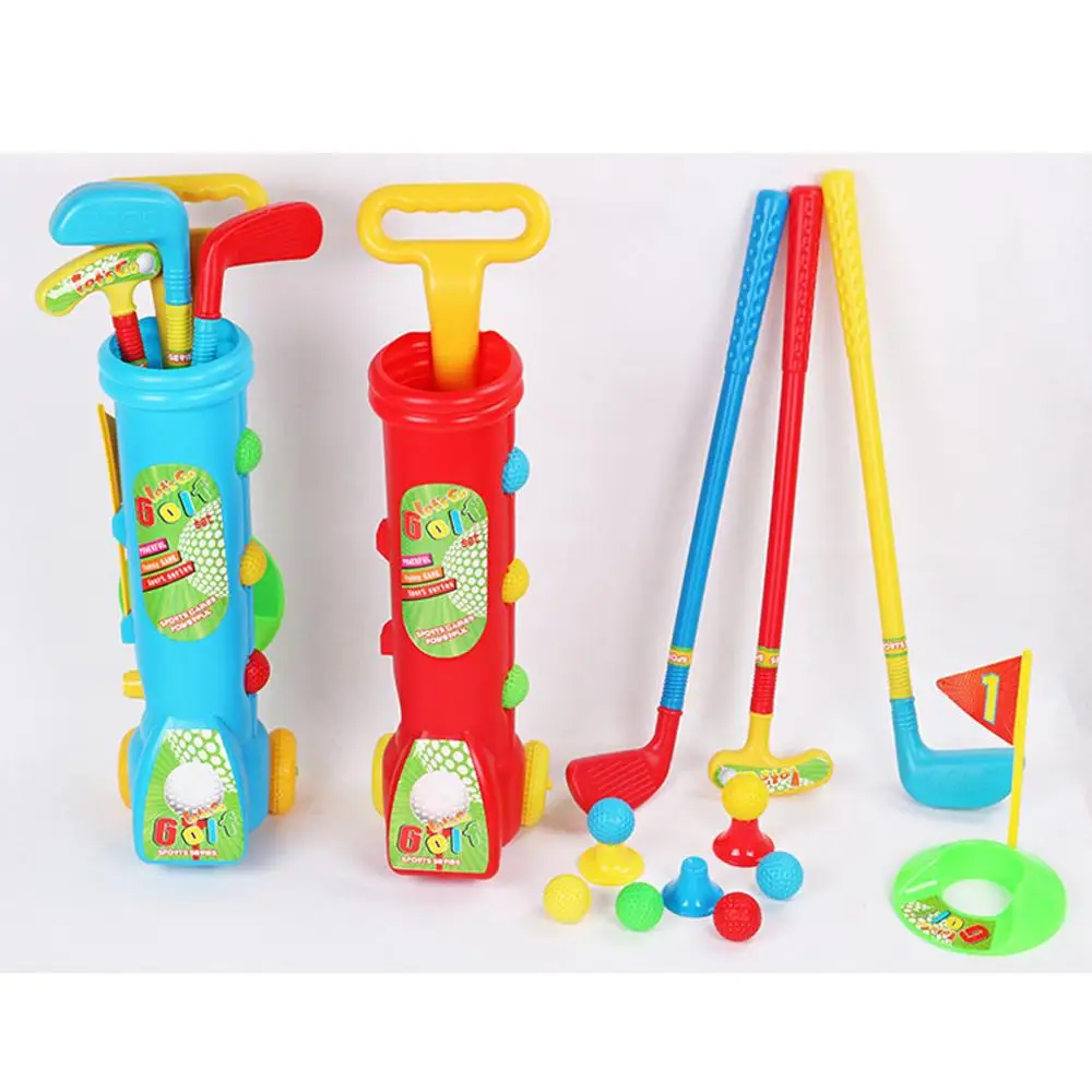 Kids Golf Set Plastic Mini Putter Golf Club Toy Child Funny Sports Outdoors Exercise Parent-child Game