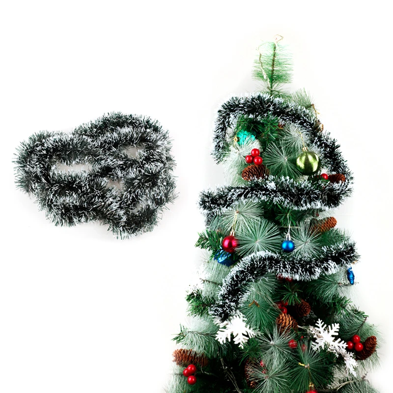 Рождественская гирлянда из мишуры 2 м елка украшения Рождественское украшение