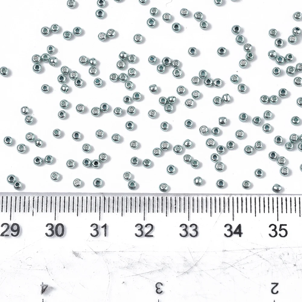 

50g 2.3x1.5mm Dyed Glass Seed Beads Round For DIY Jewelry Making, Hole: 1mm