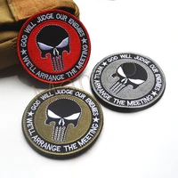 punish skull god will judge our enemy well arrange meeting patch military tactical badge multicam sniper patch