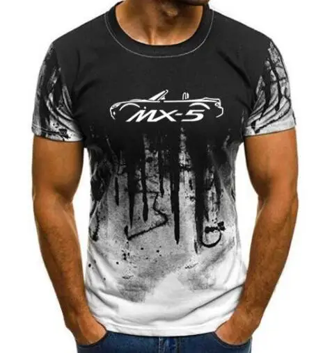 Футболка JYF мужская с принтом брызги-чернила камуфляжная лето 2019 - купить по