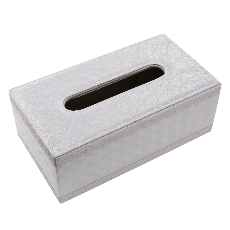 

Tissue Box Cover PU Leather Hotel Car Container Towel Napkin Case Holder Home Office Supplies