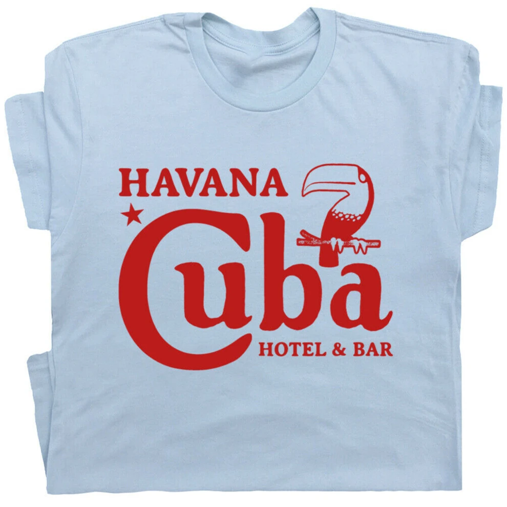 Cuba Мужская и женская винтажная Подарочная футболка Гавана бар отель Pub Che Guevara Ernest