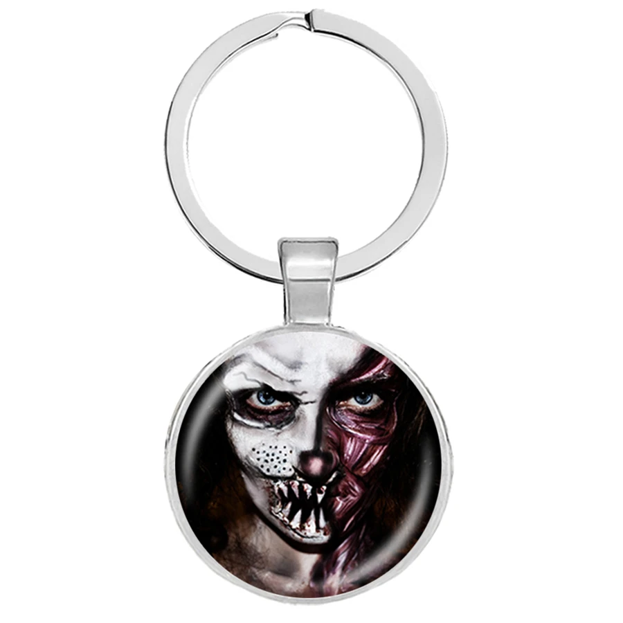 Новые брелки в виде кролика ужасов стеклянный кабошон бессердечные подвески