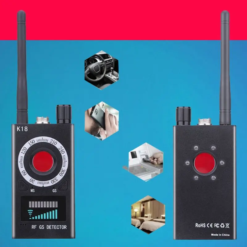 Антишпионский Радиочастотный детектор K18 1 МГц-6 5 ГГц беспроводной GSM ошибок