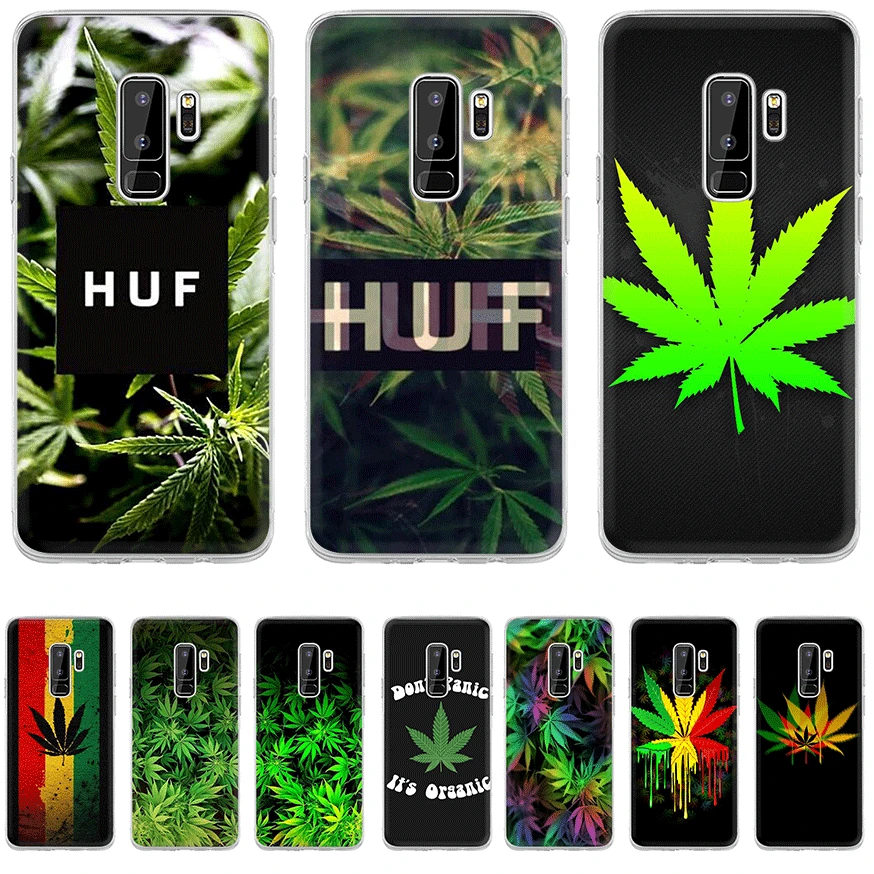 Чехол для телефона Samsung S3 S4 S5 S6 S7 S8 S9 S10E S10Plus Note 8 9 M10 M20 M30 M40 лист сорняков