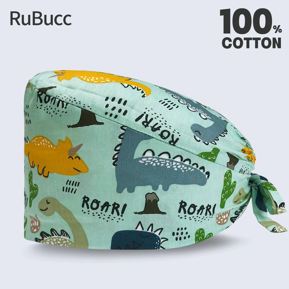 

Индивидуальные Высококачественные клинические шапочки унисекс для косметолога, Регулируемые дышащие хлопковые шапочки для домашних живо...