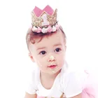 Joy-Enlife Шапочка-корона с цветами для украшения детвечерние дня рождения на 1, 2, 3 года