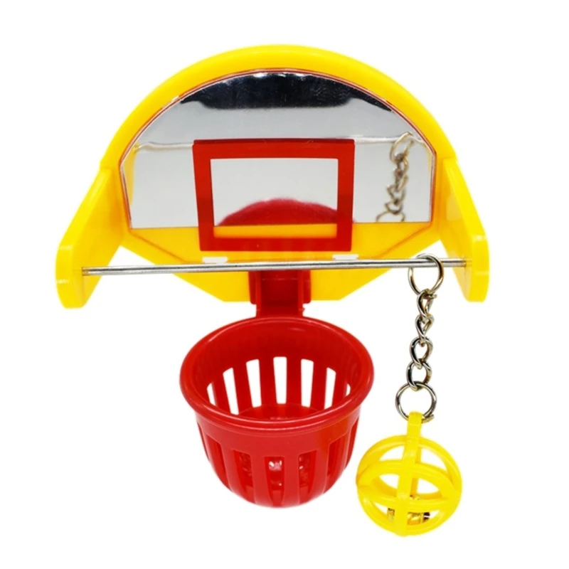 

Забавный Попугай Птицы мини баскетбольное кольцо реквизит попугай колокольчик жевательная игрушка товары для домашних животных