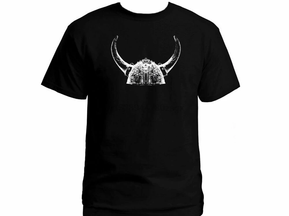 Norse myth Vikings Horned helm helmet Thor Odin Odhin 100% cotton t-shirt US XXL |