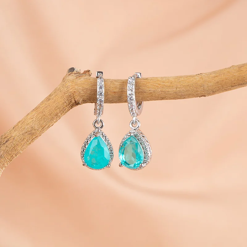 Cellacity натуральная 925 стерлингового серебра серьги-капли для дам обладающих