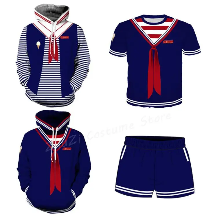 

Толстовка с капюшоном «очень странные дела», костюм Робина, куртки, худи Стива, пуловер 3D, свитшот для мужчин и женщин