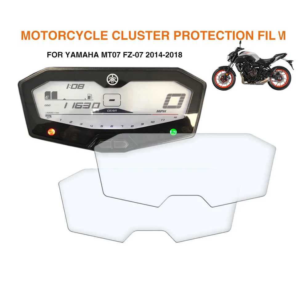 

Motorcycle speed indicator LCD meter protective film for Yamaha MT-07 FZ-07 mt-07 MT07 mt07 2014 2015 2016 2017 2018 Protection