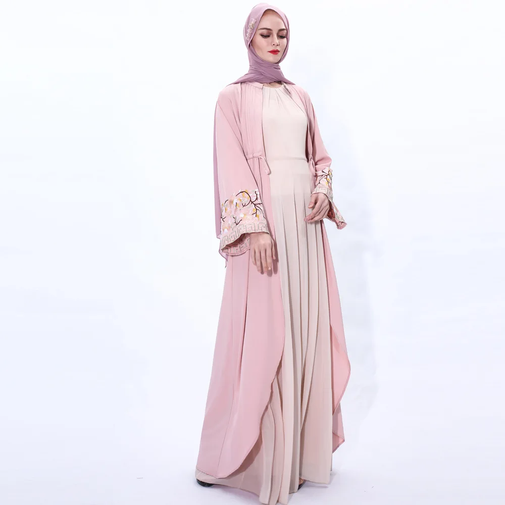 musulman High-end Abaya Women Muslim Dress Embroidery Jubah Hijab abayas islamic clothing Marocain Long Robe Jilbab Kaftan | Тематическая
