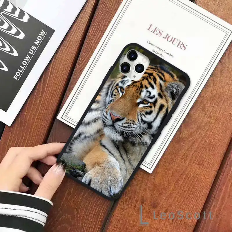 

tiger Ferocious animal beast Phone Case for iPhone 11 12 pro XS MAX 8 7 6 6S Plus X 5S SE 2020 XR Soft silicone