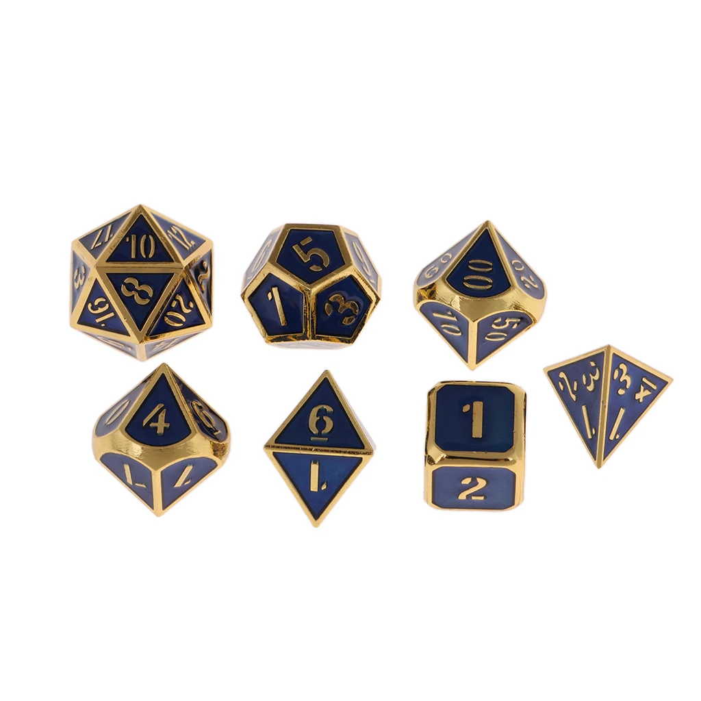 7 шт многогранные кости D & игральные D4 D6 D8 D10 D20 набор для подземелий и драконов RPG