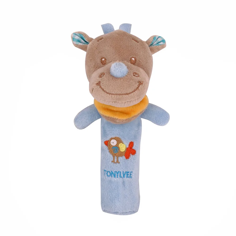 

Cute baby rattles Animals Hand Bells Musical Baby Soft Toys Developmental Rattle Bed Kids toys for children