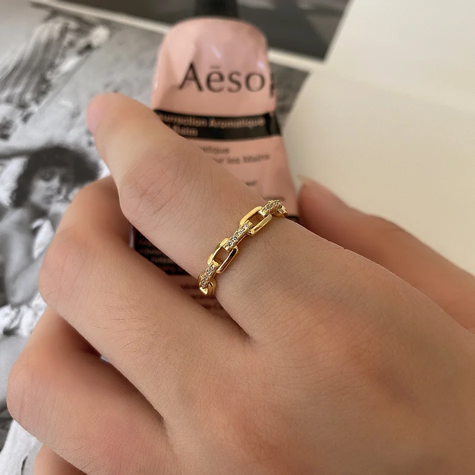 Женское кольцо из серебра S925 пробы с интерфейсом стерео|Кольца| |