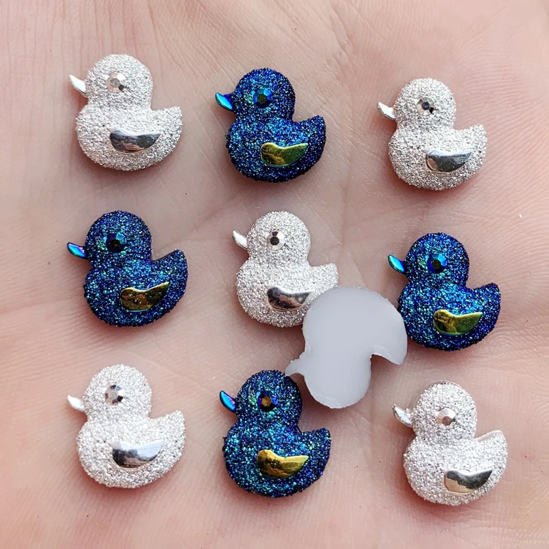 Самодельные сине-черные и серебряные стразы с плоским основанием драгоценные