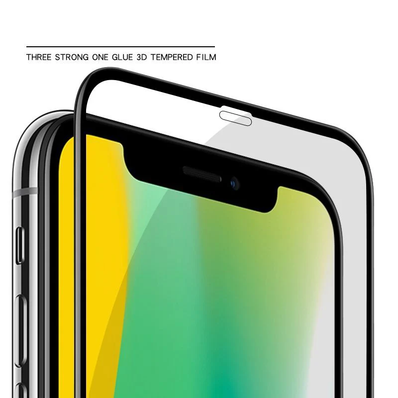 Защитное стекло EXUNTON закаленное с полным покрытием для IPhone X XS Max XR Защитная пленка