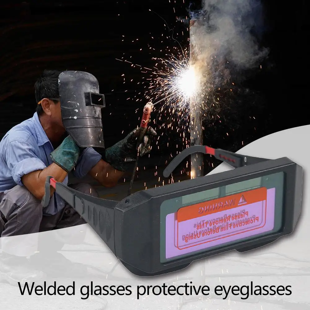 

Welded Glasses Protection Convenient Solar Energy Solar Automation Darkening Welding Helmet Mask for Argon Arc Goggles Cap
