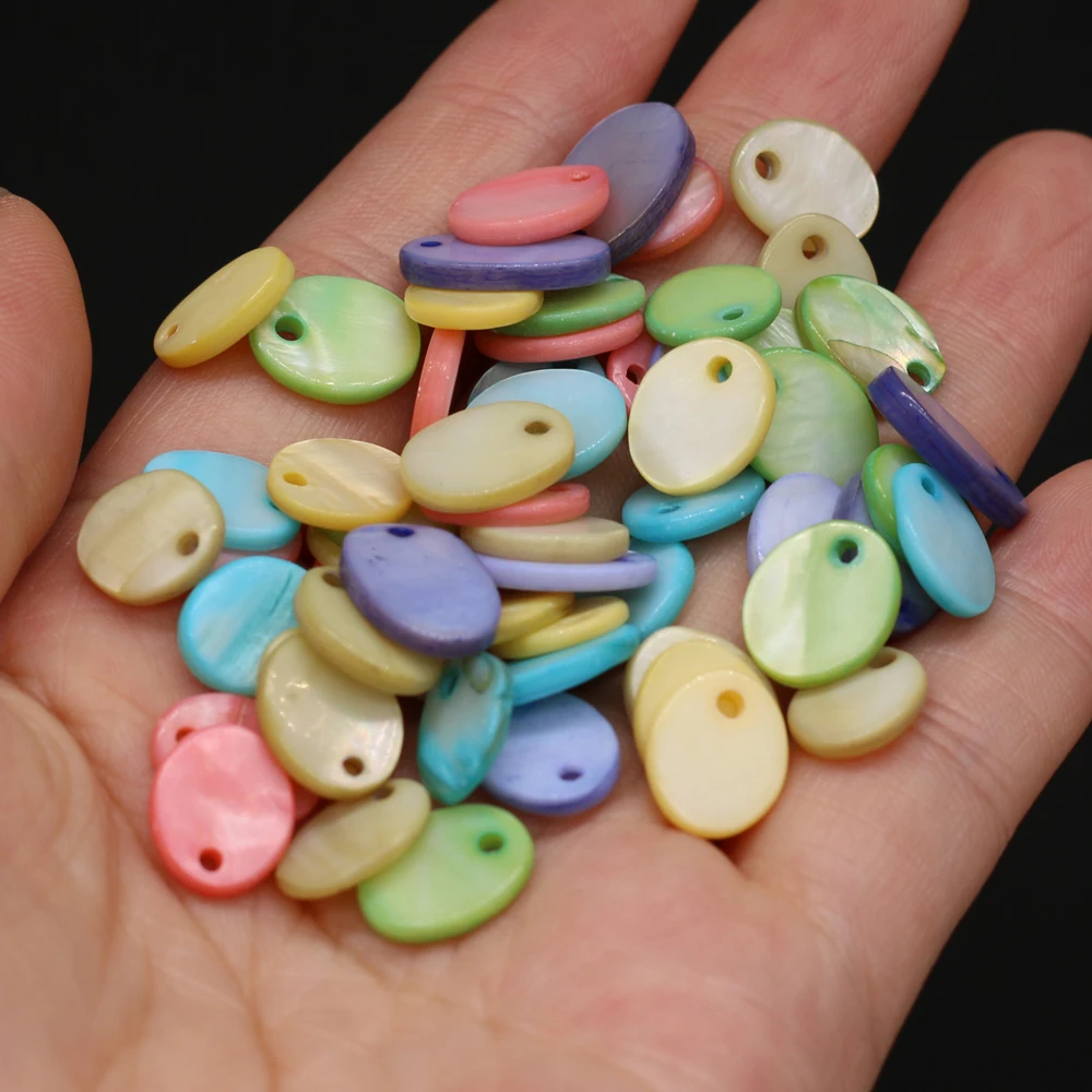 _ Смешанные цвета в форме яйца с отверстиями изысканный свободный Бисер для