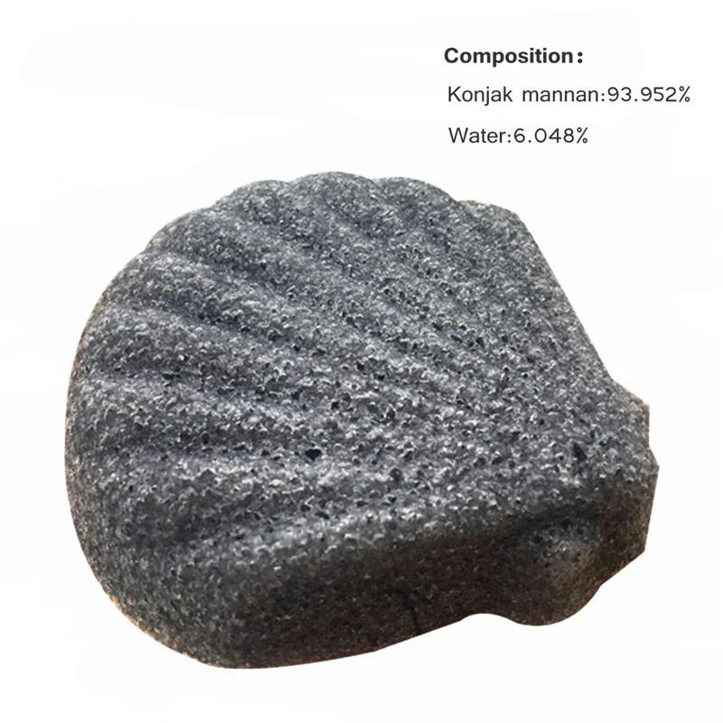 Губка 2 Konjac для отшелушивания кожи лица с естественной щеткой очищения