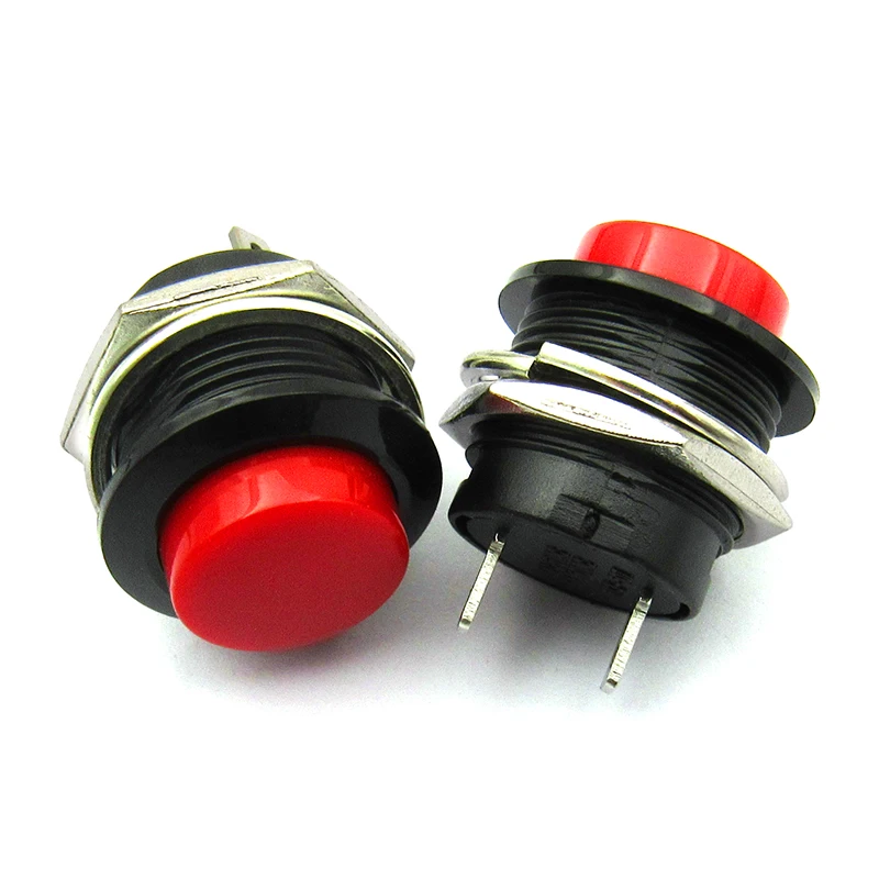 2 шт./лот клавишный переключатель кнопка Jog switch с красным замком 16 мм