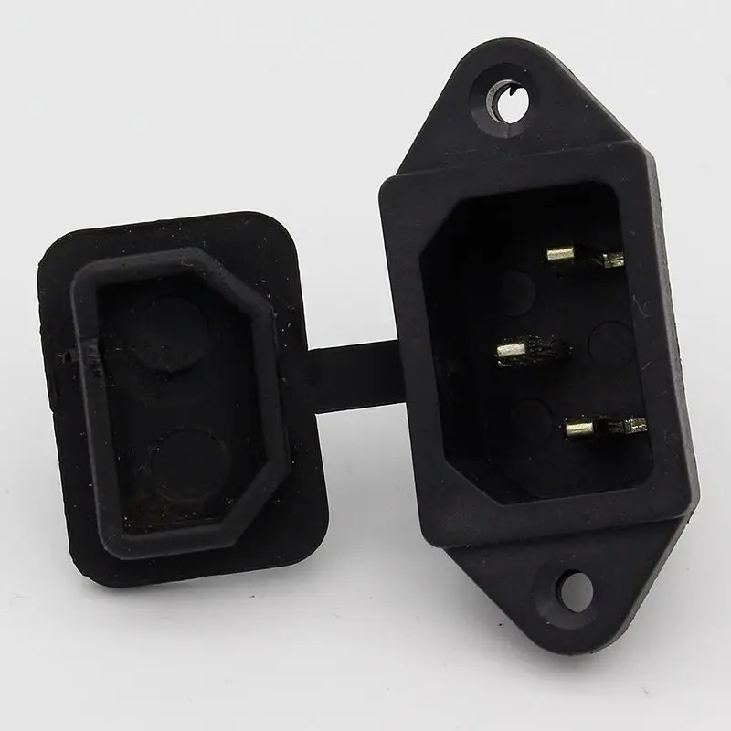 

2PCS AC power socket,Fuse Switch with waterproof cover Connector