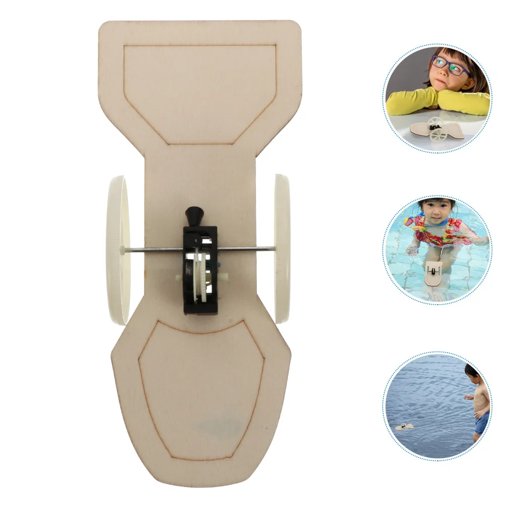 

1 Set Creative Paddle Boat Kids DIY Teaching AIDS Funny Educational Plaything