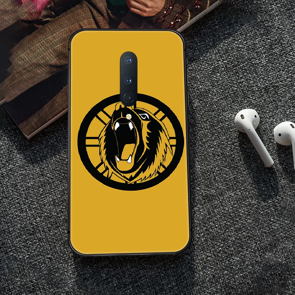 

Boston Bear Hockey team Phone Case Cover Hull For 1+ Oneplus 5T 6 6T 7 7T 8 8T Pro black Cell 3D Cover Luxury Bumper Painting
